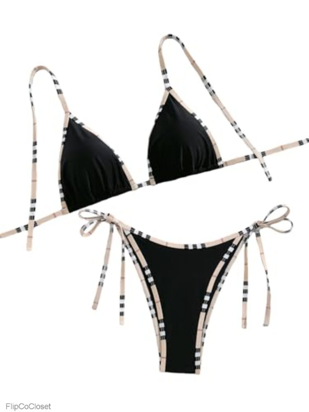 High Waisted Halter Bikini Set Textured Leopard Print Two Piece